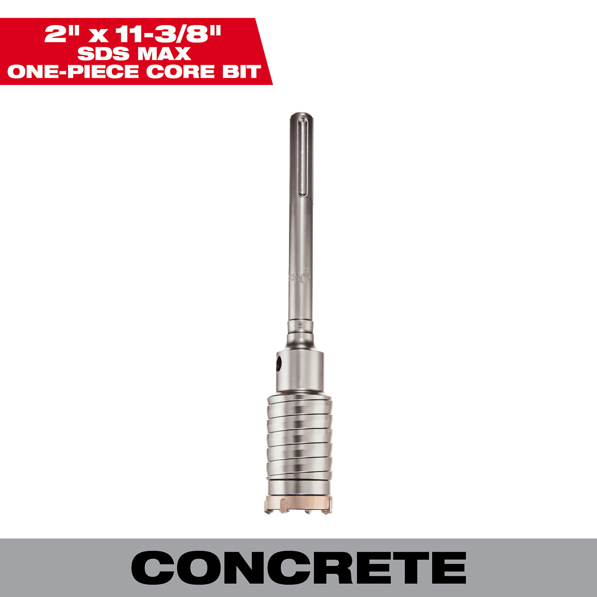 Milwaukee 1-Piece SDS-Max Core Bit, 2in. x 11 3/8in., Model# 48-20-5408